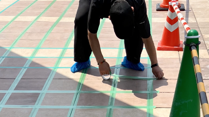 マスキング作業